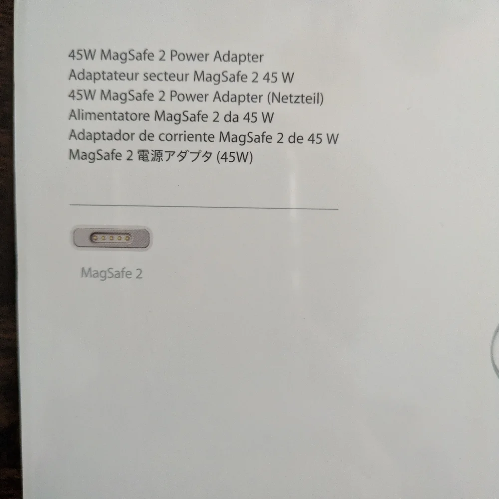 NWT Apple 45W MagSafe Power 2 Adapter.